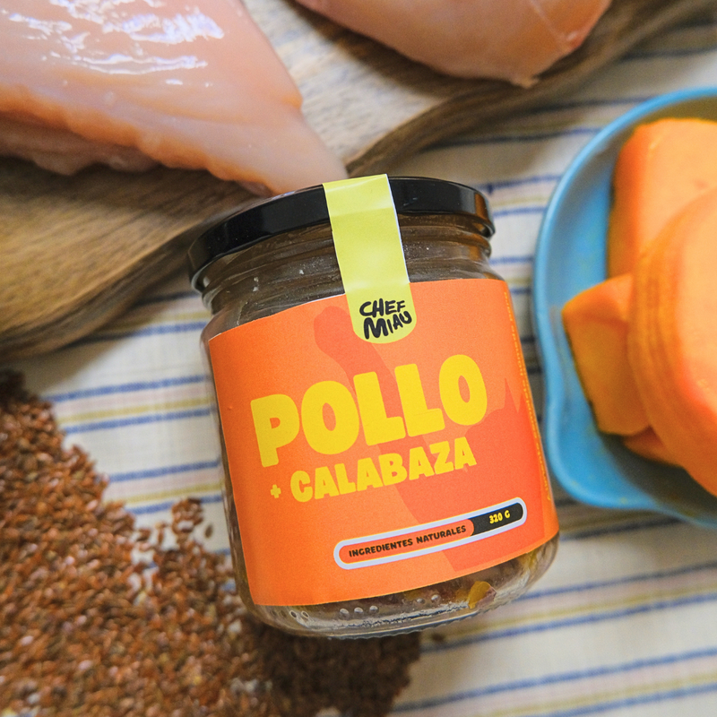 Caja Chef Miau - Comida Natural para Gatos | Tarro de Cristal